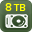 Può ospitare HDD fino a 8TB